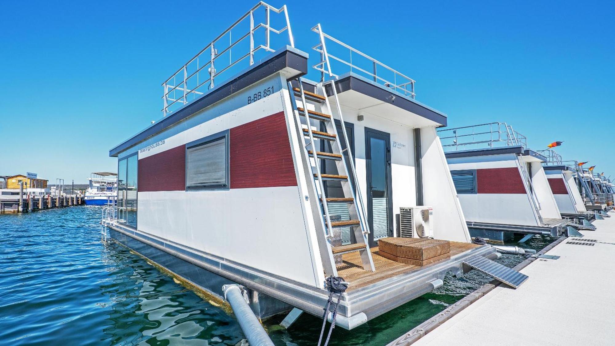 Geiseltalsee Hausboot - Floating House - Hausboot Junior Braunsbedra Exterior foto